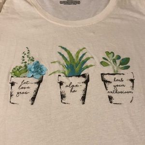 Gardening Theme Sleep Sense T-Shirt Sz S